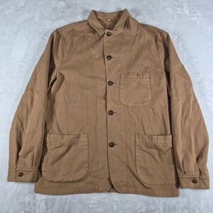 Wallace & Barnes Chore Jacket Men's 42L Brown Cotton Field Military Casual BP928